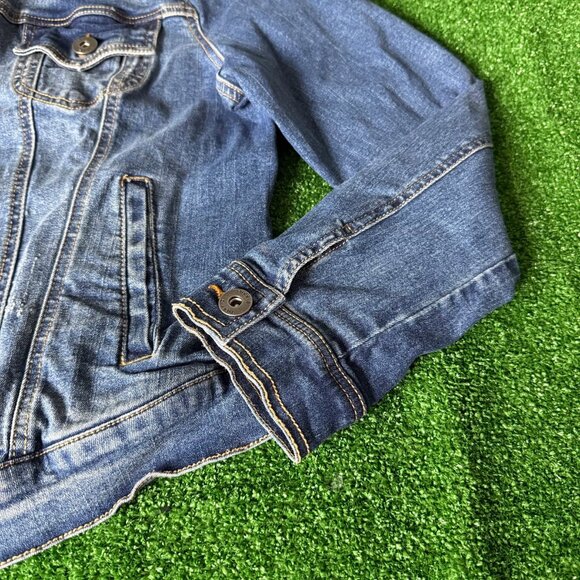 Torrid Women’s Classic Trucker Denim Jean Jacket Blue Essential Timeless Size 00 - Picture 3 of 14